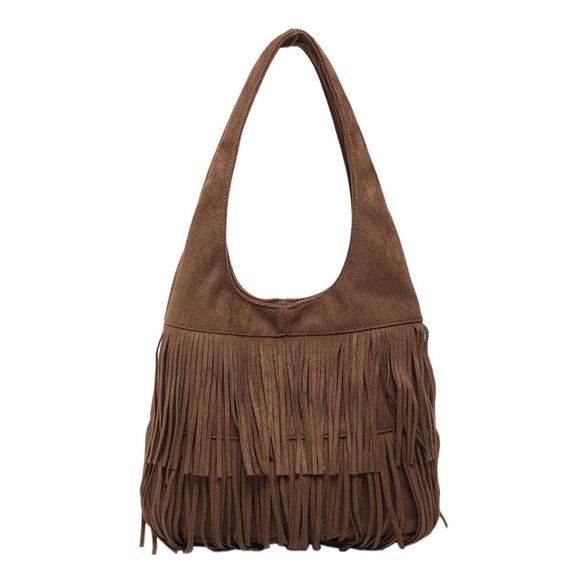 Suede Handbag Vintage Fringe Hobo Bag Shoulder Bag With Tassel Hiie :o) - Picture 1 of 6